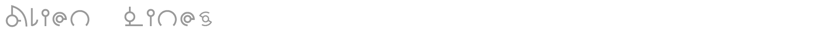 Alien Sans Latin basic font preview